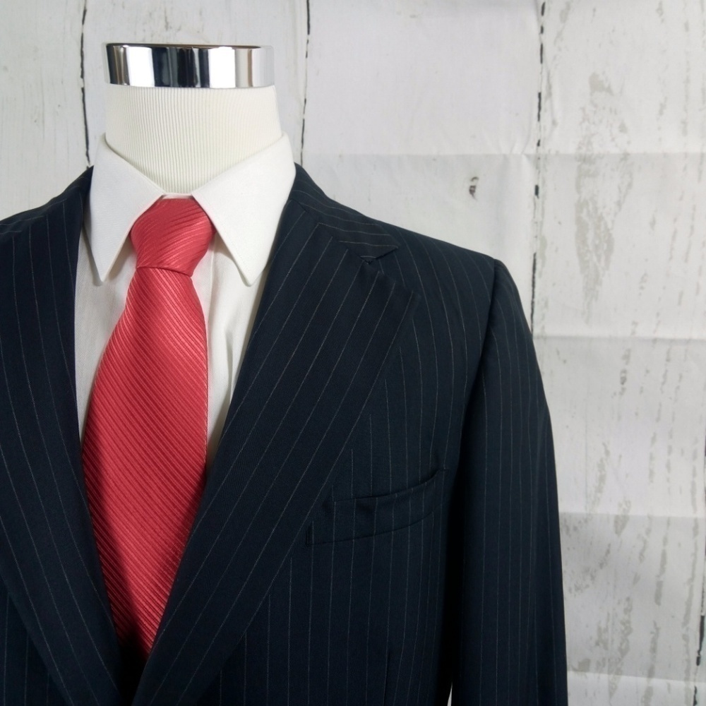 Jack Henry 42R Dark Blue Stripe Blazer Sports Coat